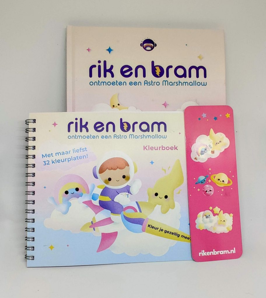 Rik en Bram ontmoeten een Astro Marshmellow en kleurboek